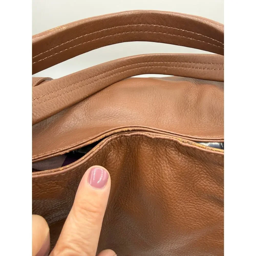 NWT Kooba Jonnie Leather Shopper Tote - Brown- Minor Flaws - Picture 3 of 14